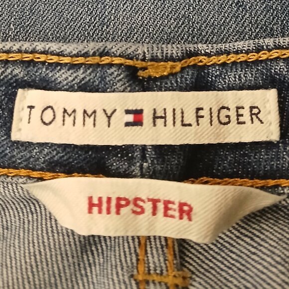 Tommy Hilfiger Hipster Jeans Size 4 Ankle Cuffed Vintage '04 Blue Denim - Picture 7 of 9